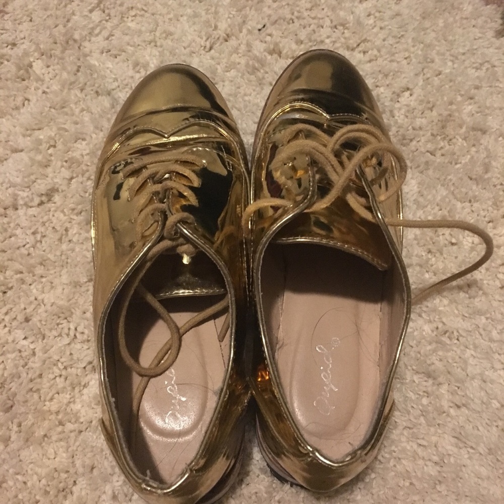Golden shoes